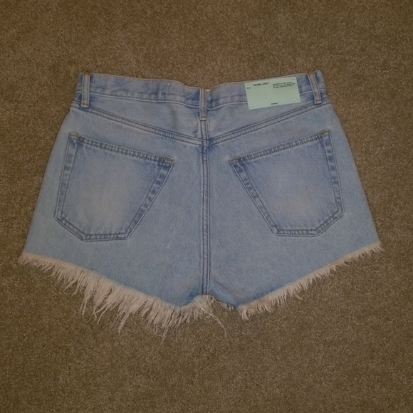 New Off-White Virgil Abloh Denim Shorts - Picture 2 of 2